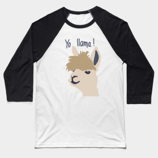 Yo llama! Llama greetings illustration Baseball T-Shirt